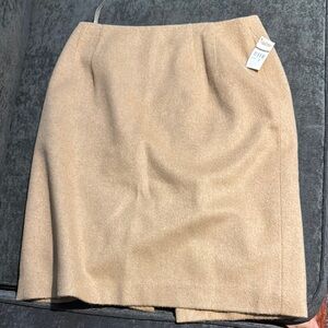 Talbots Elegant Beige Pencil Skirt